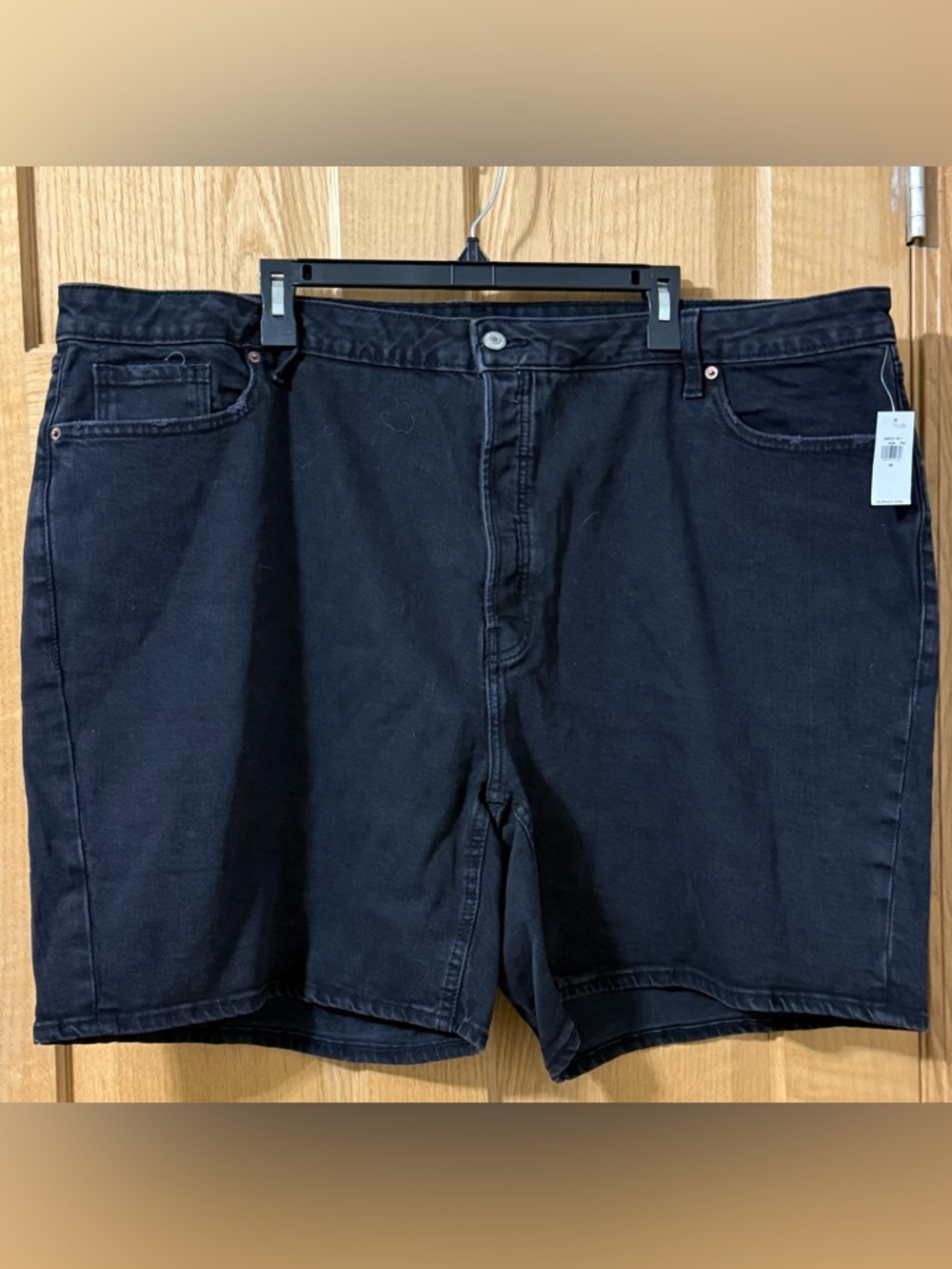 Old Navy High Rise O.G. Straight Black Denim Shorts Size 26 NWT
